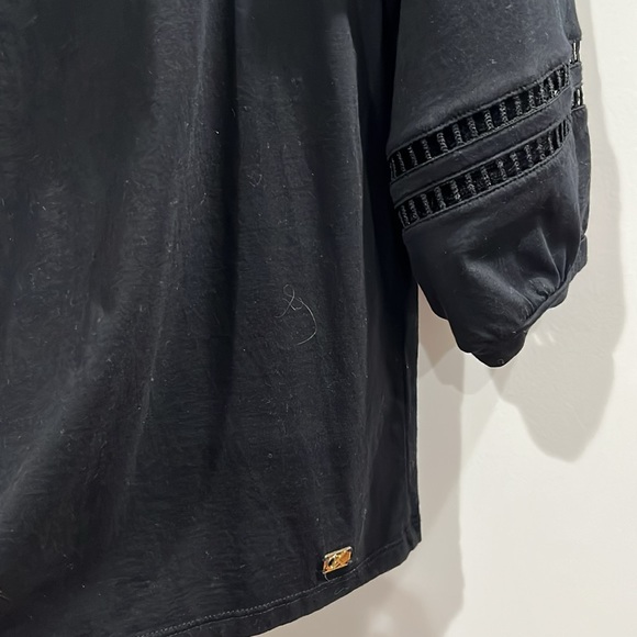 Calvin Klein Cutout Square-Neck Cotton Top - Picture 4 of 5